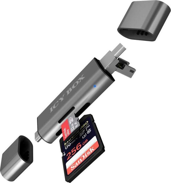 Produktbild Icy Box Ib-Cr200-C Sd (USB, USB 2.0 Micro-B)