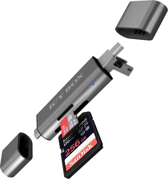 Actual product image Icy Box Ib-Cr200-C (USB, USB 2.0 Micro-B)