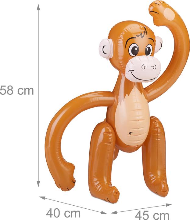 Immagine prodotto Relaxdays Scimmietta gonfiabile