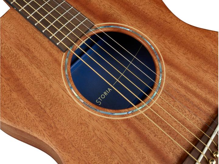 Actual product image Yamaha Westerngitarre STORIA II – Natur (Western guitar, Mahogany back and sides, Urea saddle, Walnut fingerboard, Mahogany top, Nato neck, Walnut bridge)