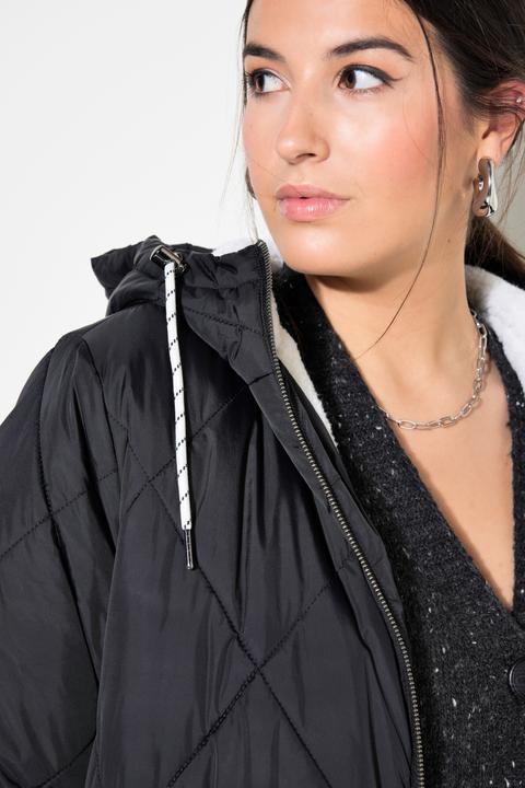 Produktbild Studio Untold Steppmantel, Loose Shape, Kapuze, 2-Wege-Zipper, Langarm, Teddyfutter (46, 48)