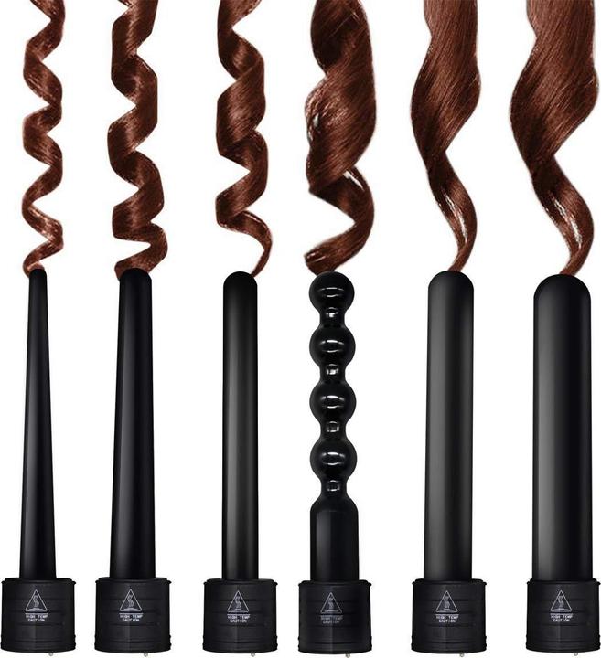 Actual product image Menqang Curling iron 6 in 1 (9 mm, 19 mm, 25 mm, 32 mm)
