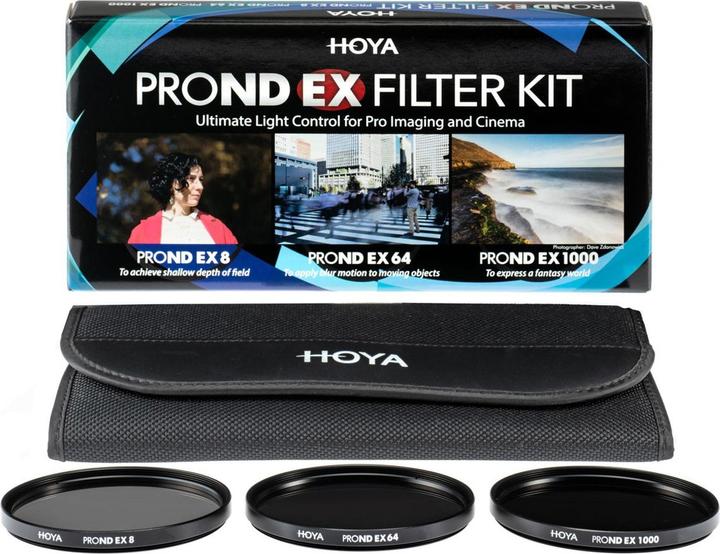 Image du produit Hoya PRO ND EX Filter Kit 8/64/1000 (67 mm, Filtre gris neutre, 67 mm)