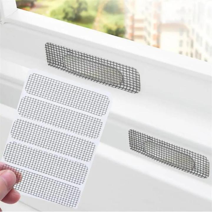 Produktbild Werkstein Selbstklebende Moskito Netz Reparatur 25er Set 60x15mm, Grau