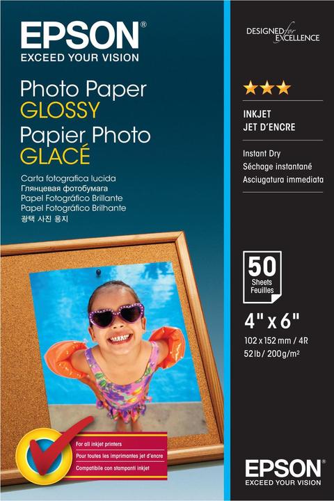 Epson Carta fotografica, lucida, 50 fogli (200 g/m², 10 x 15 cm, 50 x)