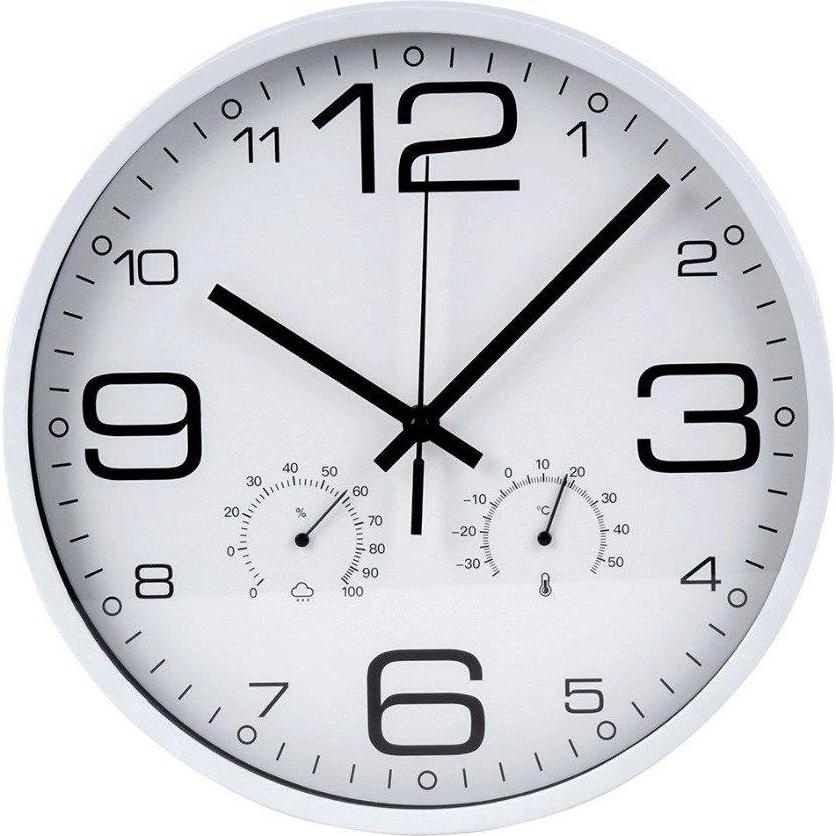 Redcliffs, Orologio da parete, Clock 837362210, white, plastic, 30.5 cm x 30.5 cm (30.50 cm)
