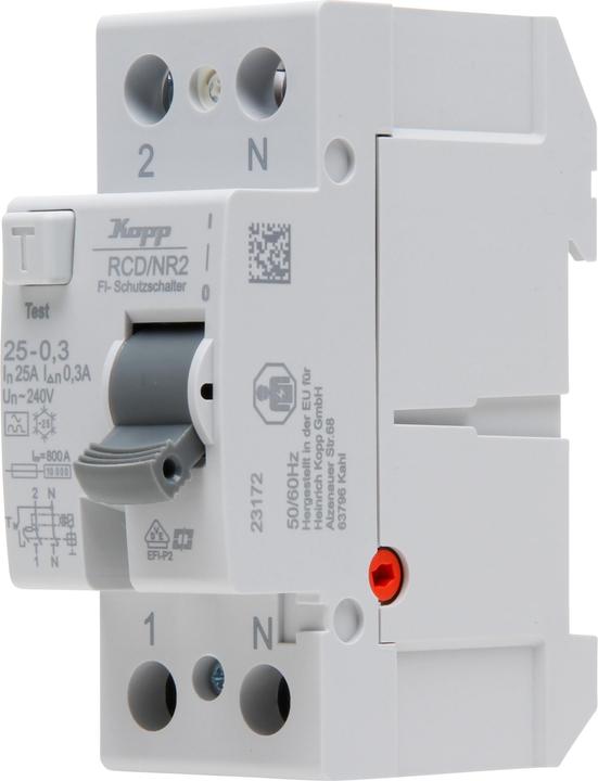 Immagine prodotto Kopp Fehlerstromschutzschalter, 25A, 2-polig, Typ A, 30 mA