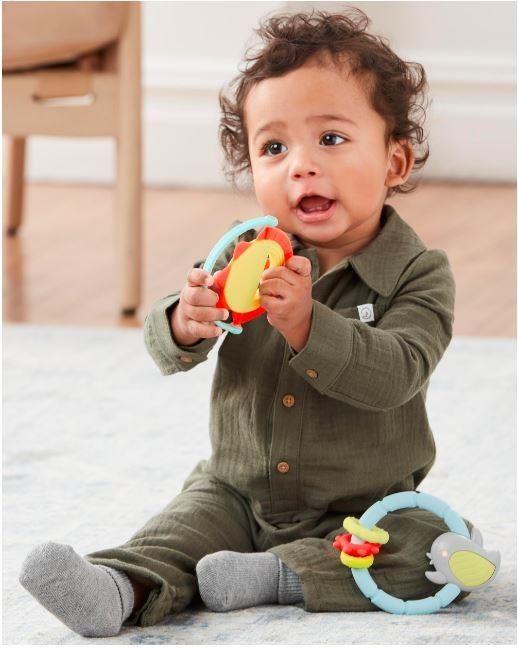 Actual product image Skiphop Silver Lining Cloud Teethe & Play Toy Sun