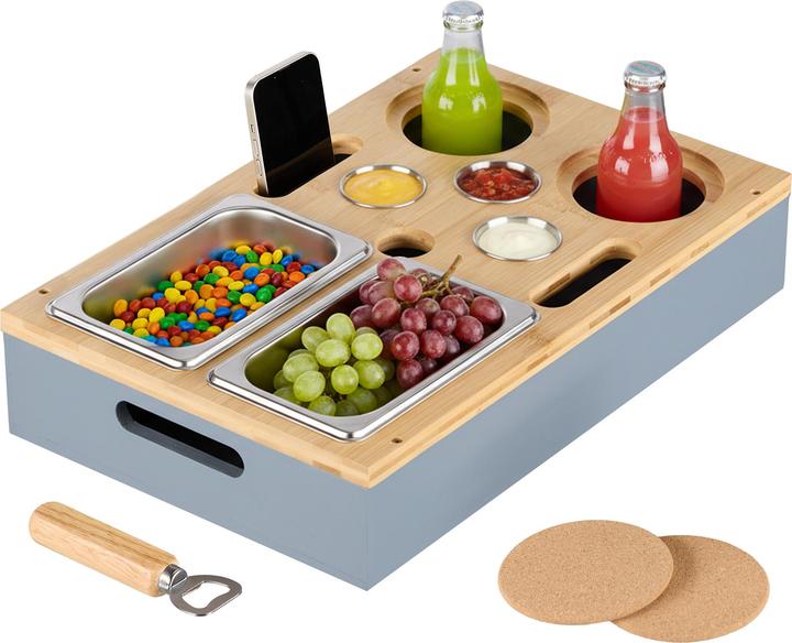 Grey, Stainless steel, Wood colour