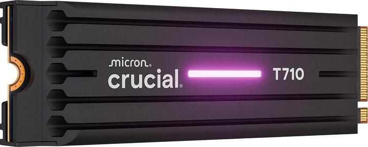 Produktbild Crucial 1 TB SSD T710 3D-NAND NVMe PCIe M2 Gen5 Heatsink (1000 GB, M.2, M.2 2280)