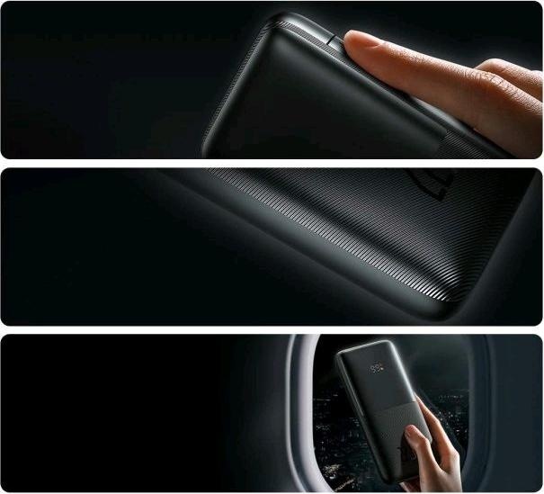 Produktbild Baseus Powerbank Bipow Pro 10000mAh, 2xUSB, USB-C, 22.5W (black) (10000 mAh, 22.50 W, 37 Wh)