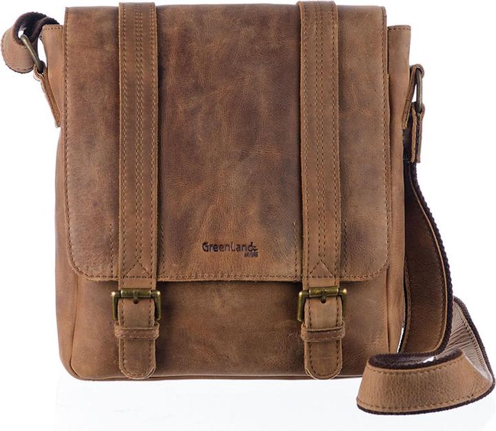 Immagine prodotto Greenland Nature Montenegro borsa a tracolla RFID in pelle 23 cm