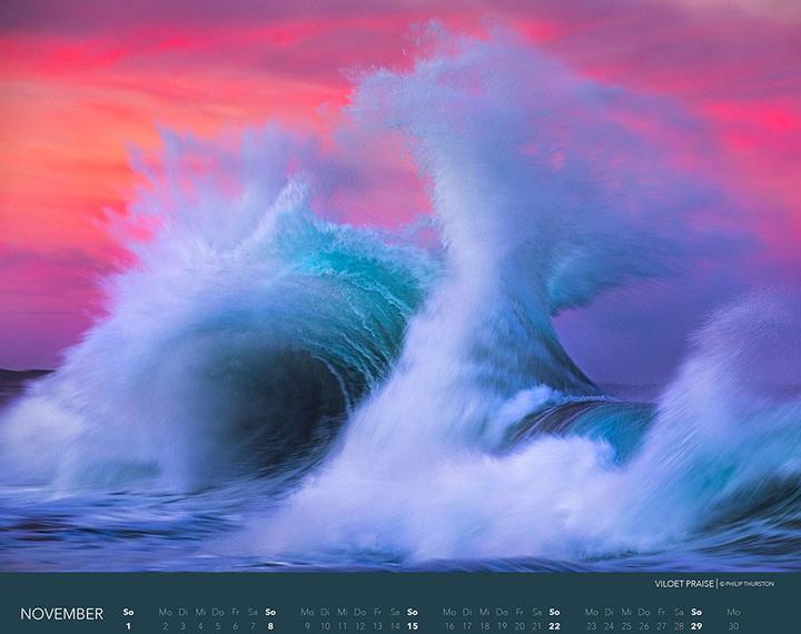 Actual product image Wellen Kalender 2026: Meeres- und Wasser-Fotografie XXL Premium Kalender