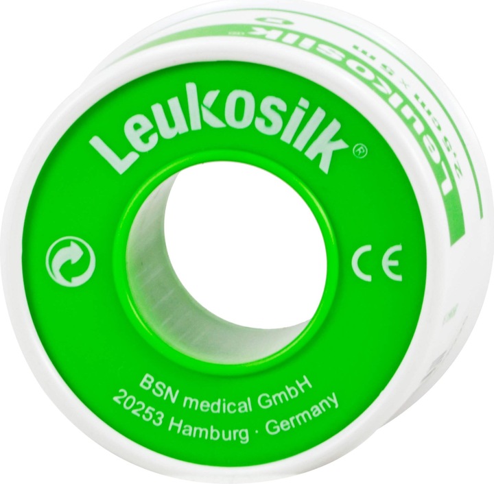 Produktbild BSN Leukosilk 2,5 cm x 5 m Fixierpflaster, 1 St. Pflaster (1 x)