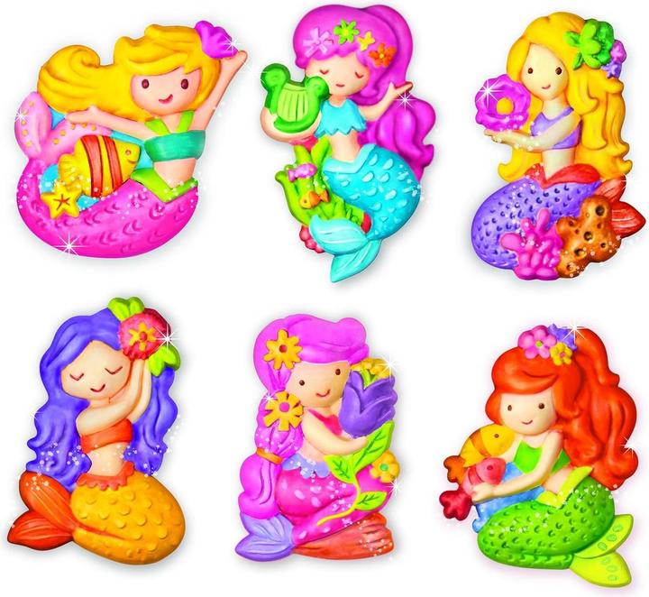 Actual product image 4M Glitter Mermaid Plaster and Paint Set - Mould & Paint