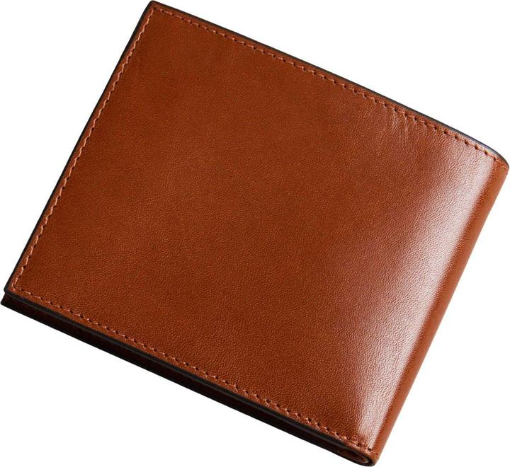 Actual product image Ted Baker Embossed Corner Leather Bifold Coin Wallet