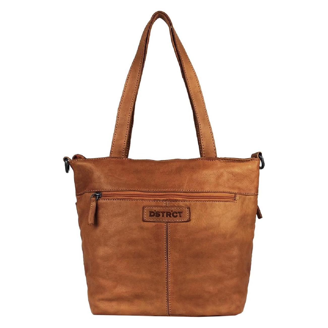 Dstrct, Vrouwen, Tas, Lage Muction Bag / Crossbody Bag Damen - Leder - Harrington Road - Cognac, Bruin