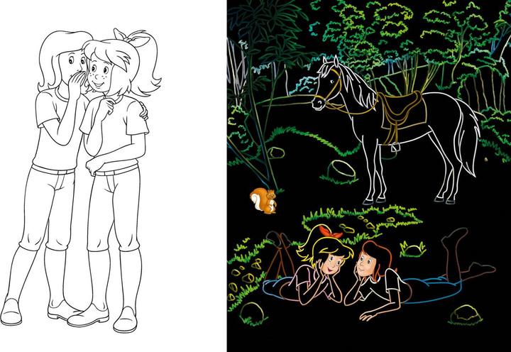 Image du produit Bibi & Tina - Mein pferdestarkes Kritzel-Kratzel-Buch