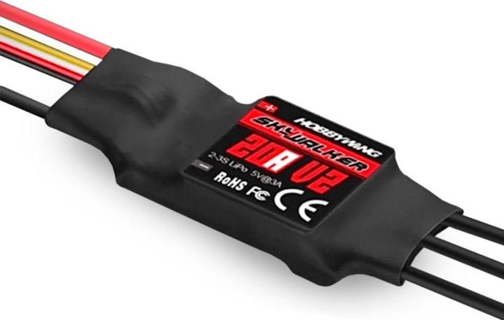 Produktbild Hobbywing Skywalker V2 20A 2-3S, 2A BEC