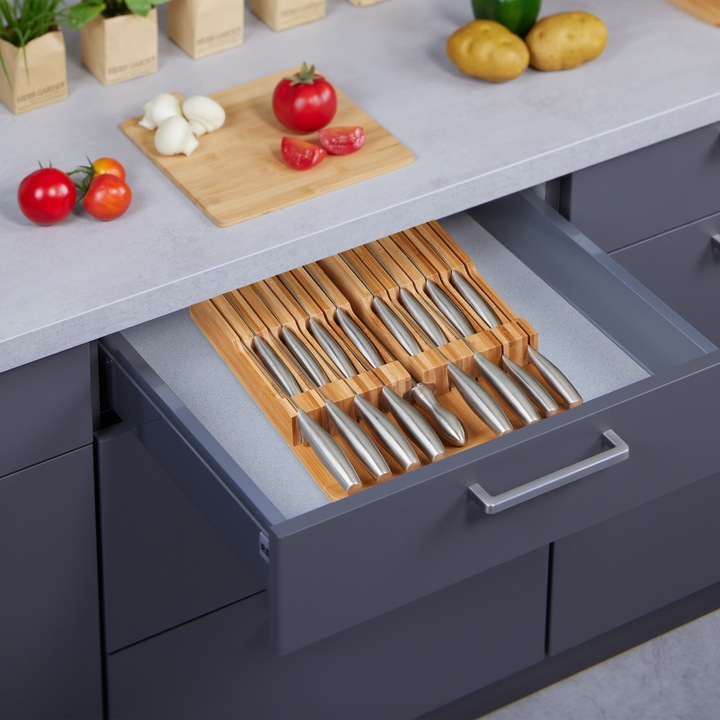 Produktbild Relaxdays Messerhalter Schublade