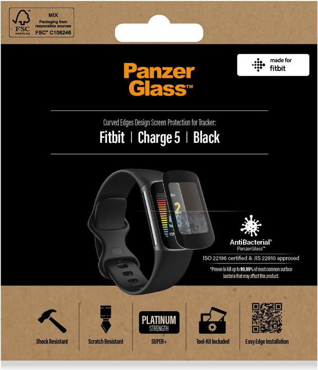 Produktbild PanzerGlass Screen Protector Fitbit Charge 6 | 5