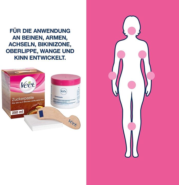 Produktbild Veet 2er Pack Sugaring Zuckerpaste zur Haarentfernung (500 ml, 2 x)