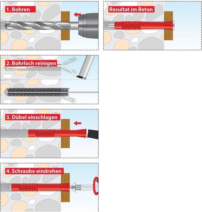 Produktbild Tox Allzweck-Langdübel Constructor 6x70 mm + Schraube 6 Stück (6 Stk.)