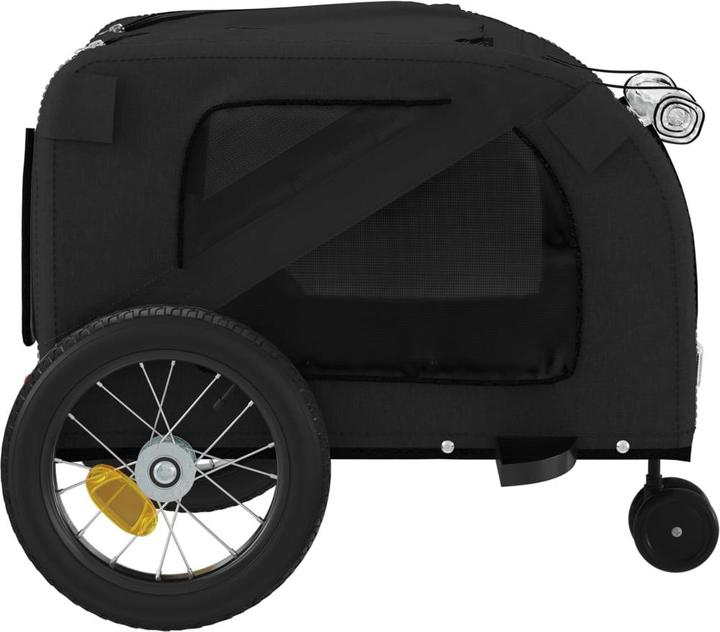 Image du produit VidaXL Remorque vélo chien Noir Tissu Oxford et
