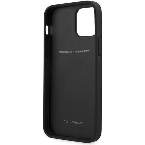 Thumbnail - Ferrari Leather Cover Quilted (Apple iPhone 12 Pro Max), Smartphone Hülle, Schwarz