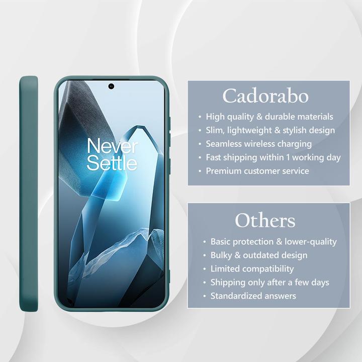 Actual product image Cadorabo Case for OnePlus 13 TPU Liquid Silicone Cover (OnePlus 13)