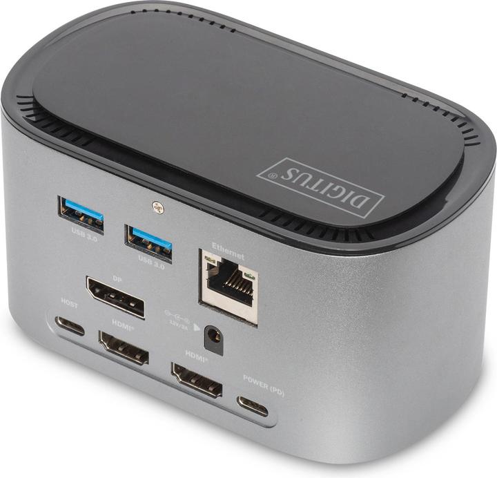 Produktbild Digitus DA-70889 11-Port-USB-C-Dock mit SSD-Gehäuse (Docking Port, 4 Ports)