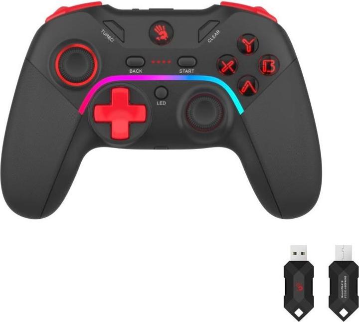 Productafbeelding A4Tech Bloody GPW70 zwart / Gamepad / PS3 / PC / Switch / Android / 2,4 GHz / USB-C (Android, PC, PS3, Switch)