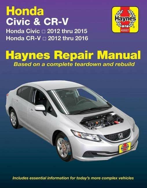 Image du produit Honda Civic (12-15) & CR-V (12-16) Haynes Manual (USA) (Anglais, Haynes Publishing, 2016)
