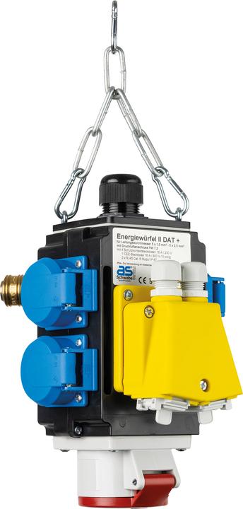Actual product image As - Schwabe Energy cube with compressed air and data connection (CEE 7/3, CEE)