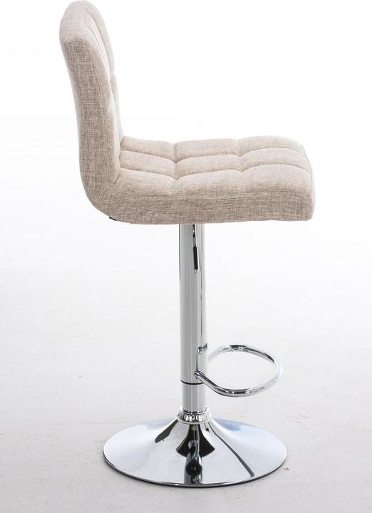 Actual product image Swisshandel24 Bar stool Peru FABRIC, cream