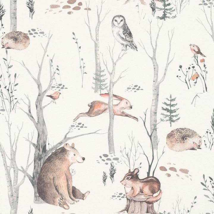 Rasch Walk Woodland Wallpaper (53 x 1000 cm)