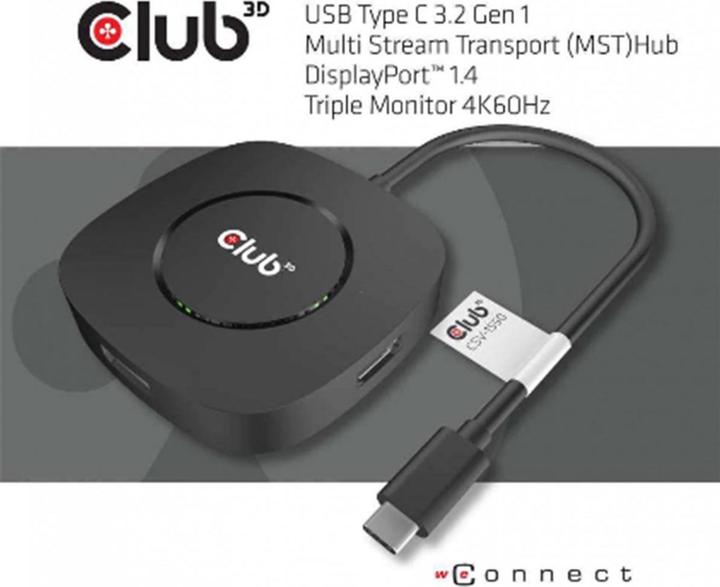 Image du produit Club 3D CSV-1550 (USB-C, 3 ports)