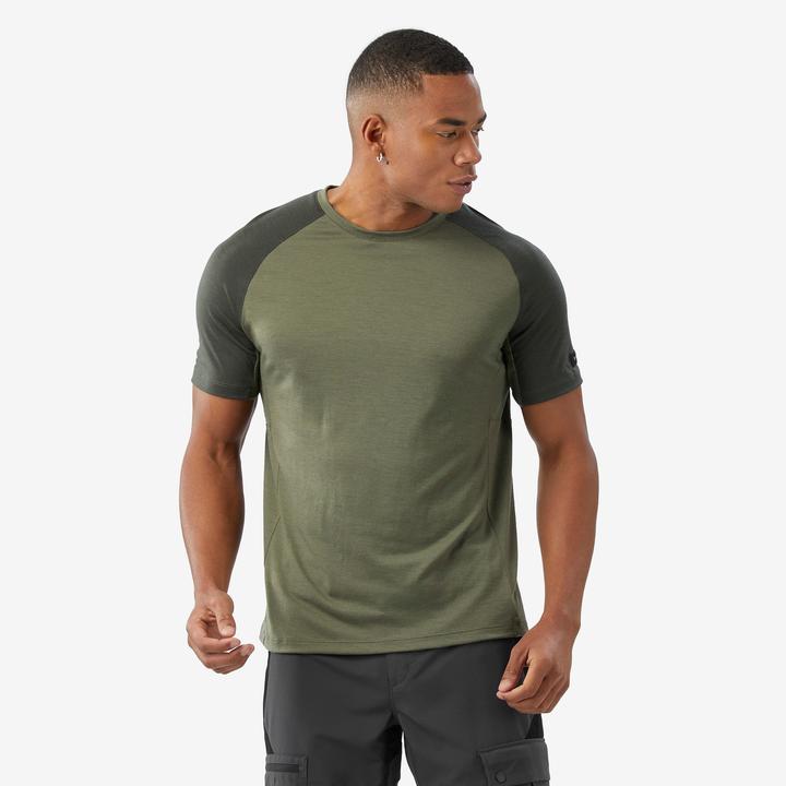 Actual product image Forclaz Langarmshirt Herren - Merino Resist khaki (M)
