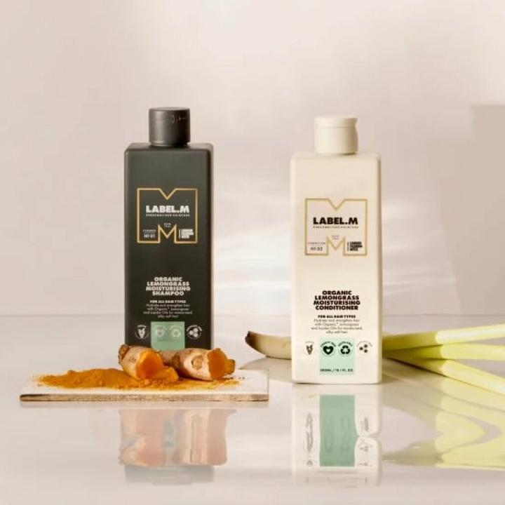 Actual product image Label.M Organic Lemongrass Moisturising Shampoo 300 ml (300 ml, Liquid shampoo)