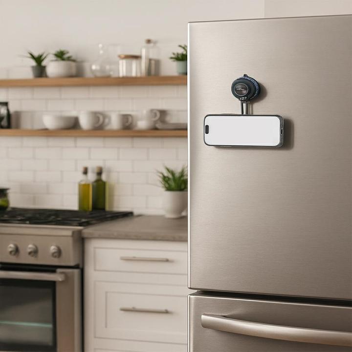 Actual product image Usams ZJ084 phone holder magnetic tarnish