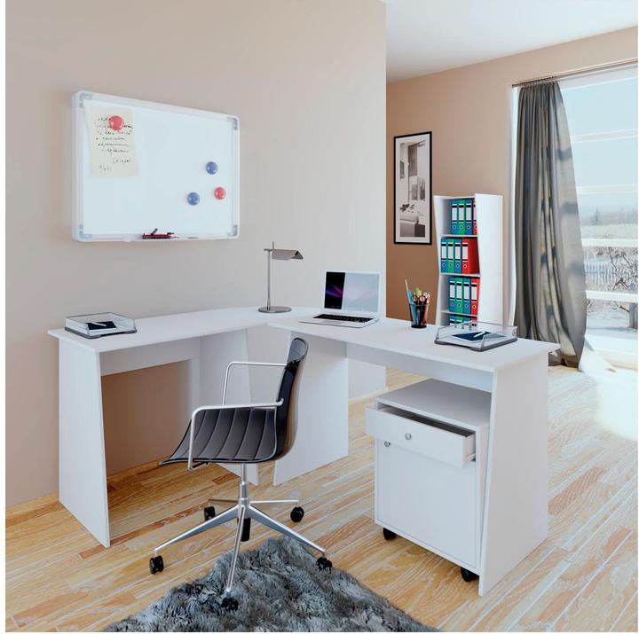 Actual product image VCM Wood corner desk computer table Masola (80 x 50 x 74 cm, 110 x 50 x 74 cm)