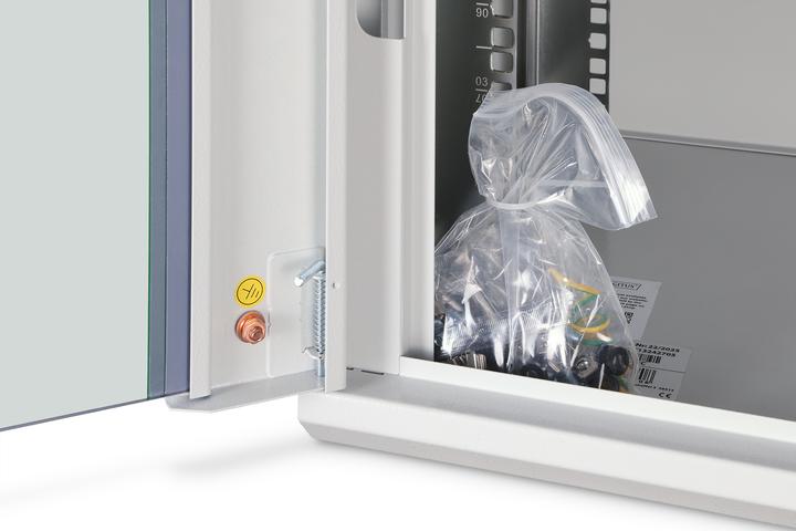 Produktbild Digitus 48,3cm 19Zoll Wandschrank 9HE SoHoline RAL7035 grau ohne Boden 505mmx600mmx450mm (9 HE, 19 Zoll Rack)
