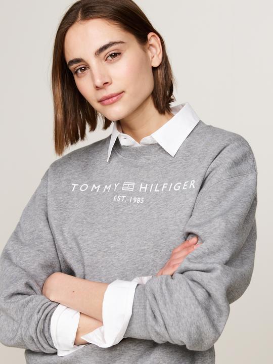 Produktbild Tommy Hilfiger Regular Sweatshirt Dames - Grijs - Maat M (M)