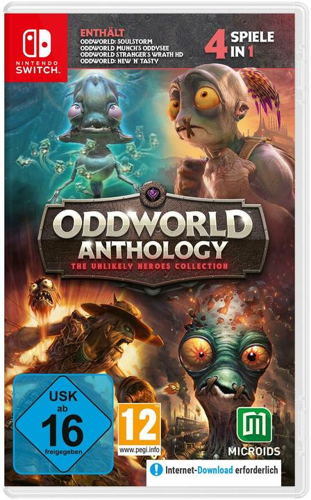 Image du produit Microids Oddworld Anthology: Unlikely Heroes Coll. 4 in 1 (Switch, DE)