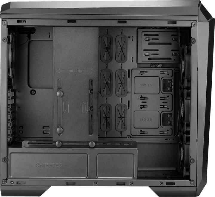 Produktbild Chieftec Stallion II (schwarz, Tempered Glass) (Mini-ITX, mATX, ATX)
