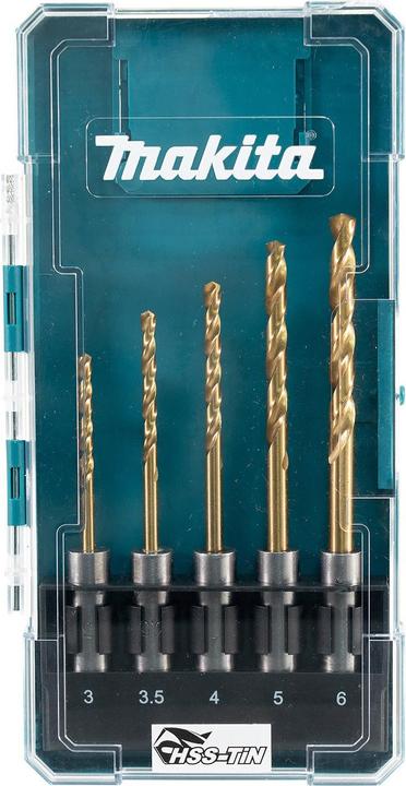 Makita Metal drill bit set (3,0, 5,0, 6.00 mm, 4,0, 3,5)