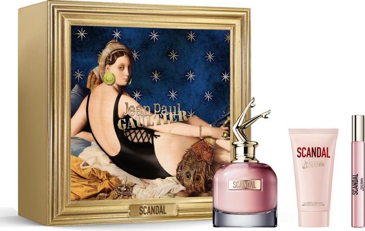 Actual product image Gaultier J.P.G. SCANDAL EDP. 80ML. SP. + BL 75ML+ EDP. 10ML. SP. 3PCS SET (Perfume set)
