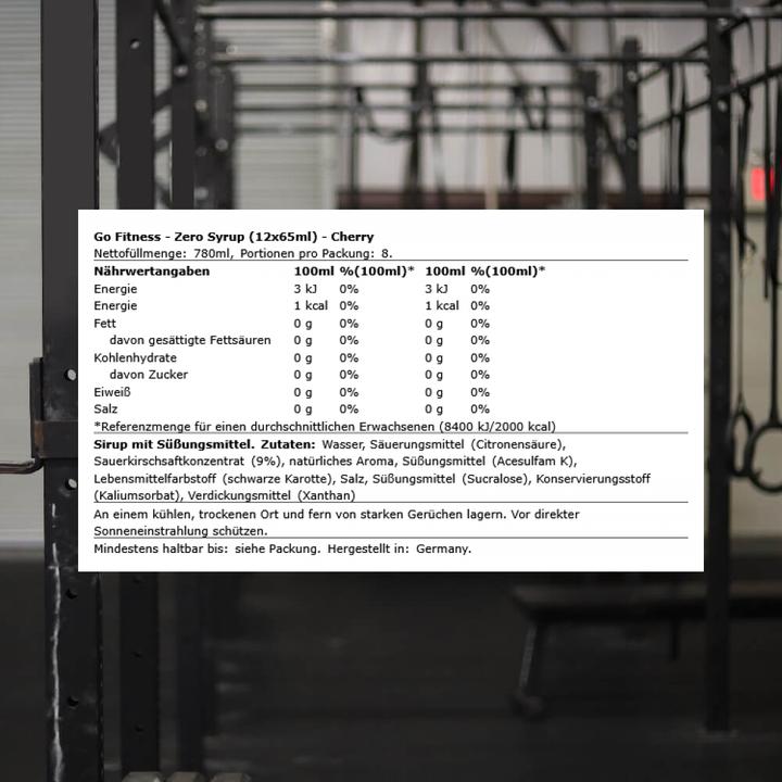 Immagine prodotto Go Fitness Zero Syrup