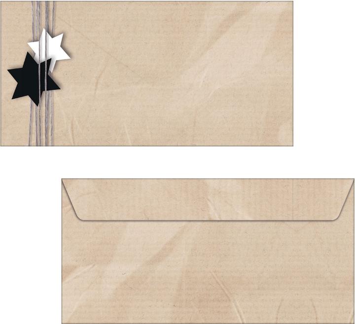 Produktbild Sigel Couverts C6/5 DU079 Christmas Wrapping 50 Stk. (110 x 220 mm, 50 x)