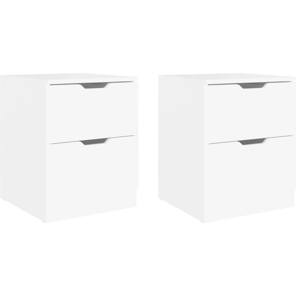 Vidaxl Weiss Nachttisch, Nachttisch (40 X 40 X 50 Cm)